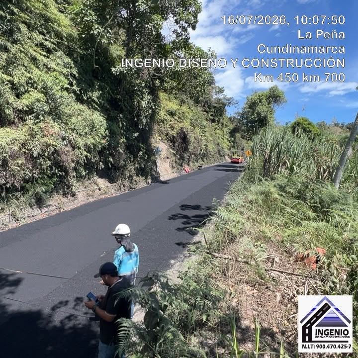 Rehabilitación de la vía La Peña - Paso El Rejo en Cundinamarca